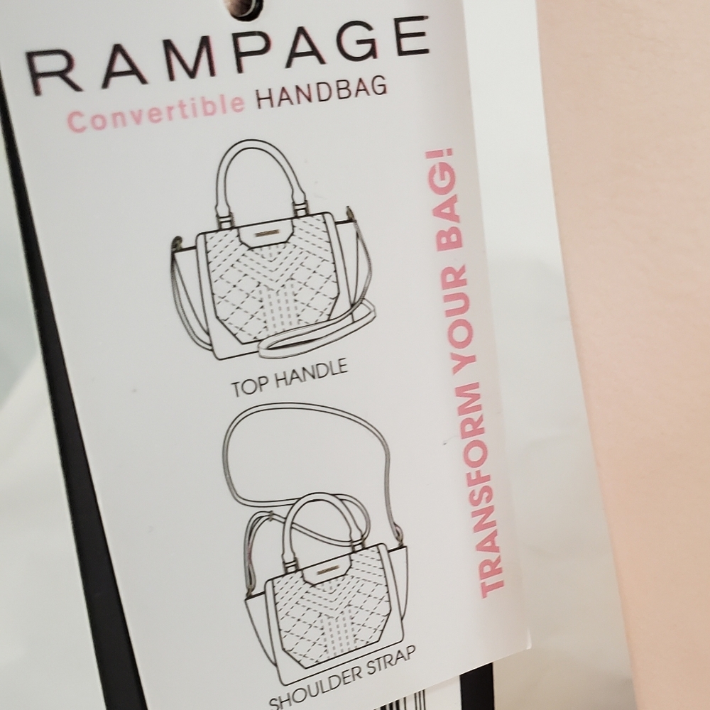 NEW W/ TAGS Rampage convertible bag - Picture 3 of 9